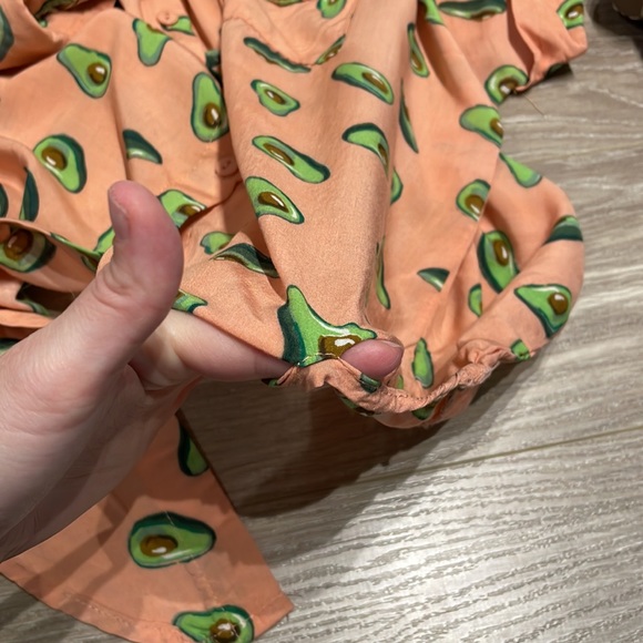 Love Notes avocado button down tie shirt - Picture 12 of 13